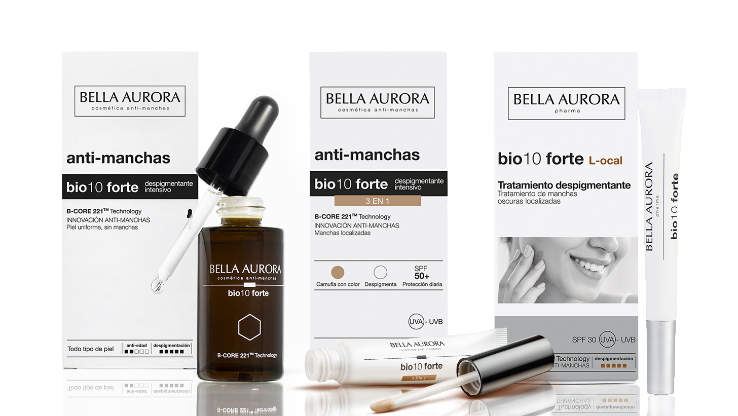 Bella Aurora’s bio10 forte line is growing: three innovative treatments for dark spots