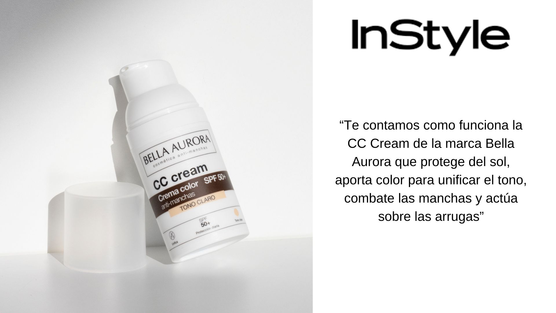 InStyle recomienda la línea de CC Cream de Bella Aurora