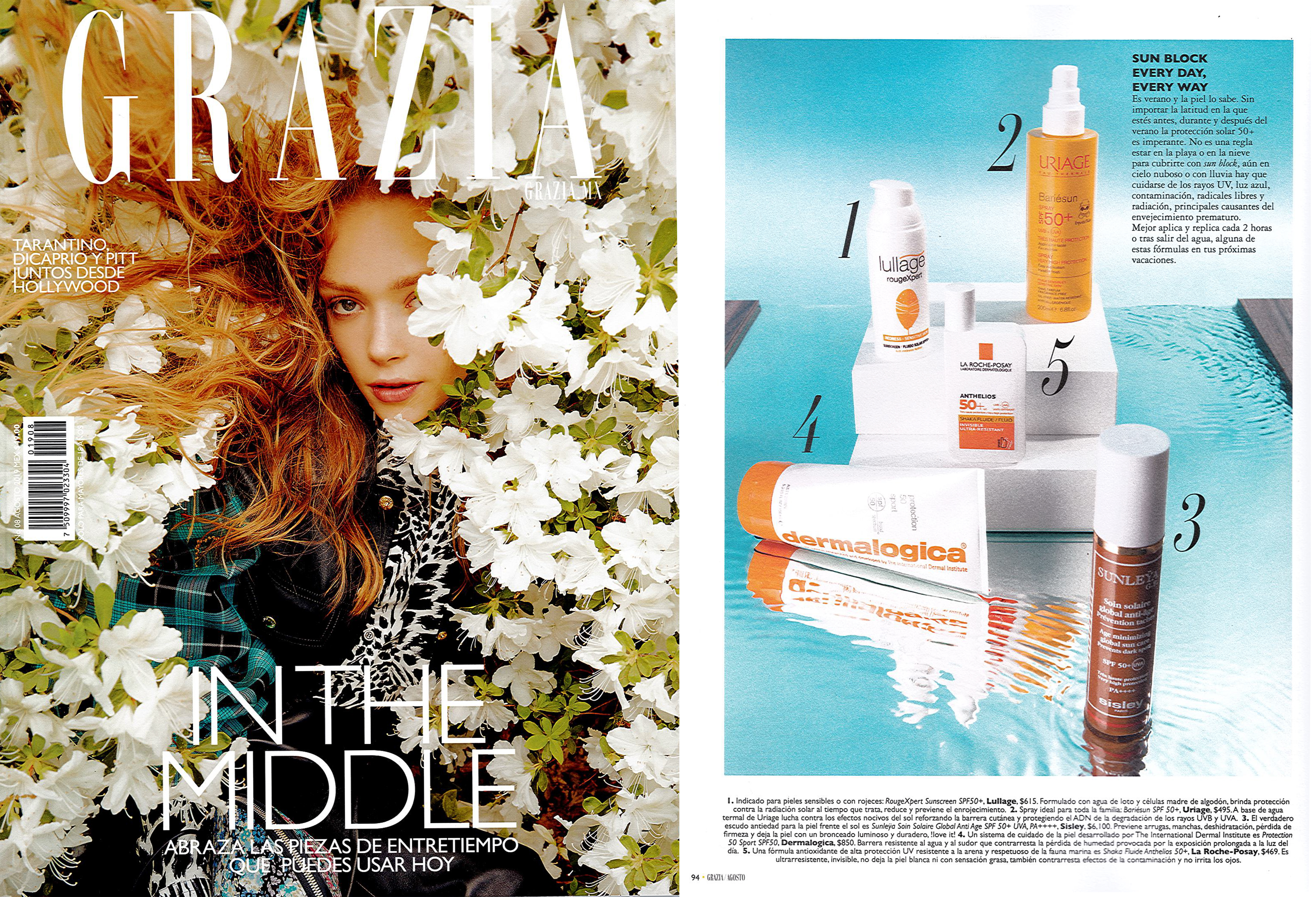 Grazia Mexico recommends Lullage rougeXpert to protect your sensitive skin this summer